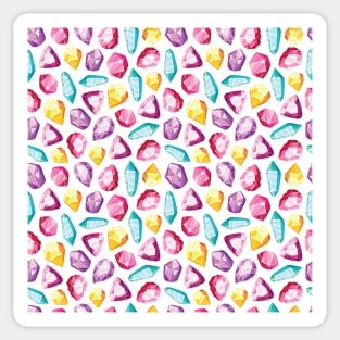 Colorful Gemstone Crystal Pattern Sticker